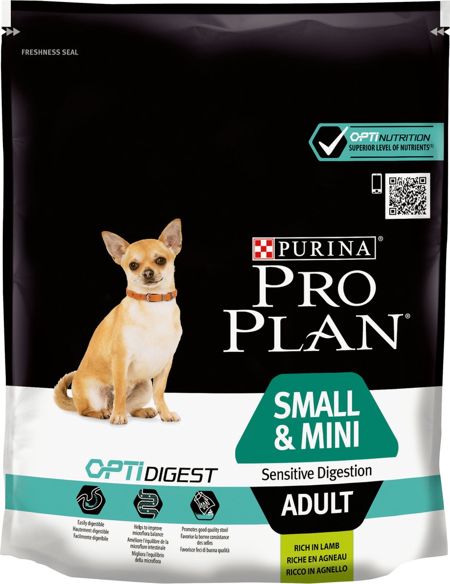 Pro plan proplan - nourriture pour chien - riche en agneau - optidigest - digestion sensible - pour petit chien adulte - 3 kg