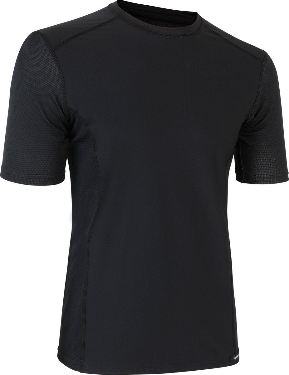Gripgrab - Maillot de Corps de Vélo Coupe-Vent Thermique à Manches Courtes Coupe-Vent Printemps Automne Chemise Thermique - Noir - Homme - Taille S