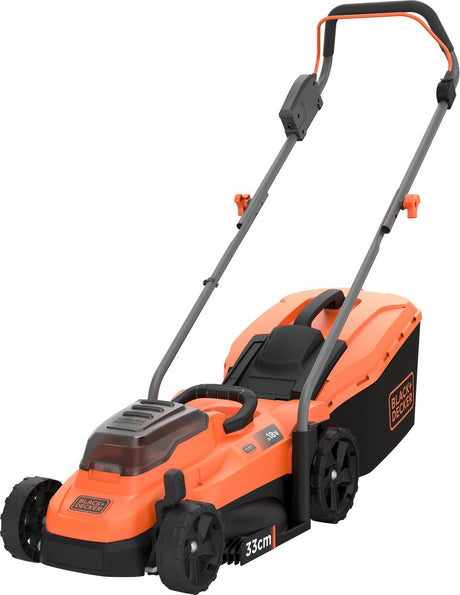 Tondeuse à gazon Black+decker 2x 18v 4.0ah 33cm, bac de collecte 35l - bcmw33184l2-qw