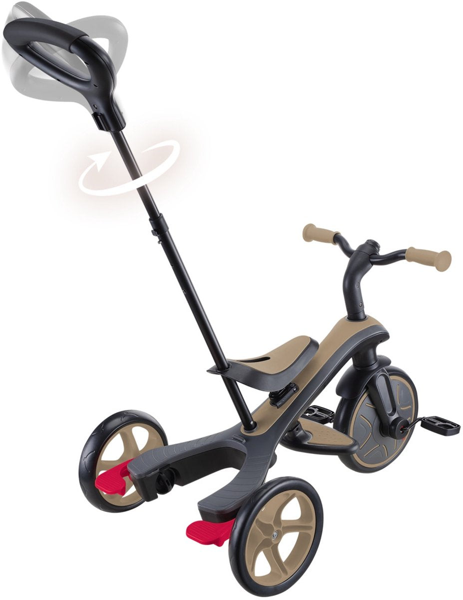 Tricycle Globber 4 en 1 en marron