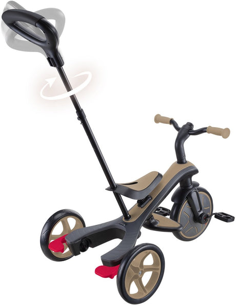 Tricycle Globber 4 en 1 en marron