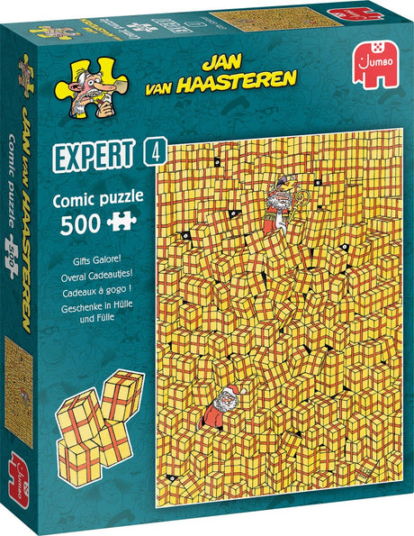 Puzzle Jan van Haasteren - expert 4 présente partout, 500 pcs.