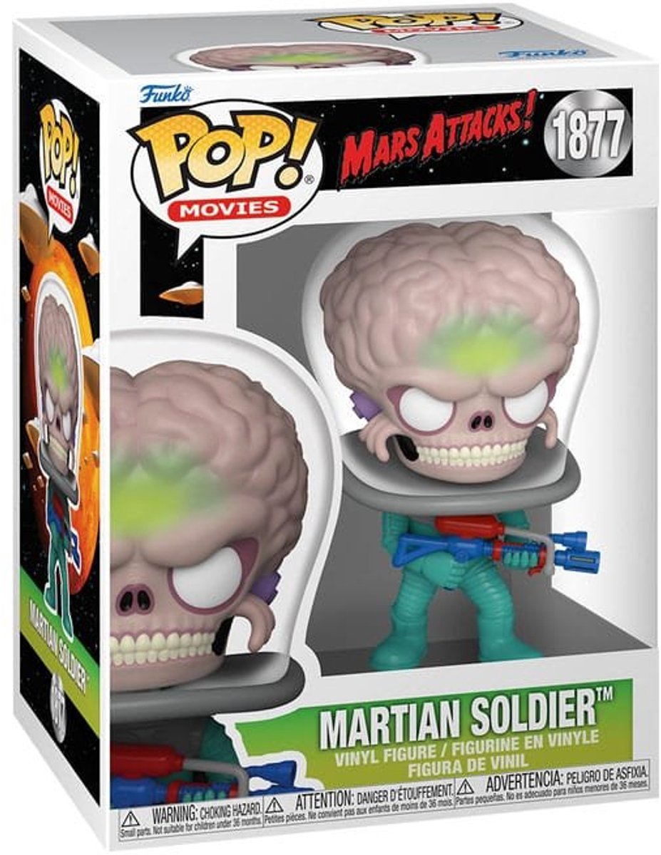 Funko-pop ! films : attaques sur Mars - soldat martien #1877