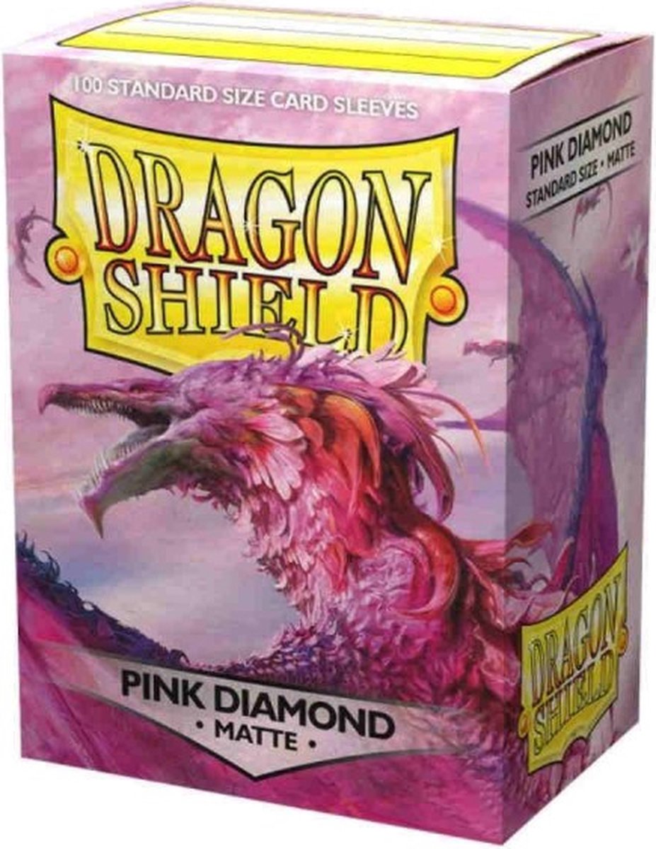 Bouclier dragon Dragonshield - pochettes pour cartes de taille standard diamant rose mat 100x