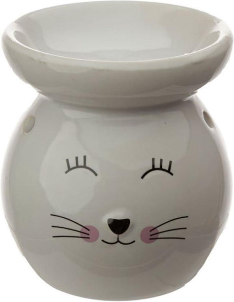 Brûleur parfum chat en céramique Eden