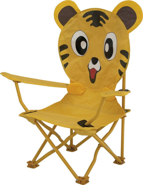 Eurotrail High Chair Tiger 60 x 26 cm Polyester Steel Junior Jaune