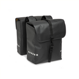New LOOXS Bicycle Bag Odense - double, noir, eau -Pellite, réflexion, adapté aux vélos électriques