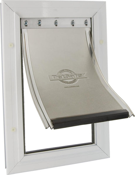 Porte pour chien Petsafe jusqu'à 45 kg aluminium blanc