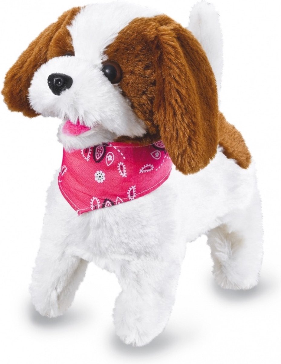 Jamara rc chien blanc marron junior 22 cm