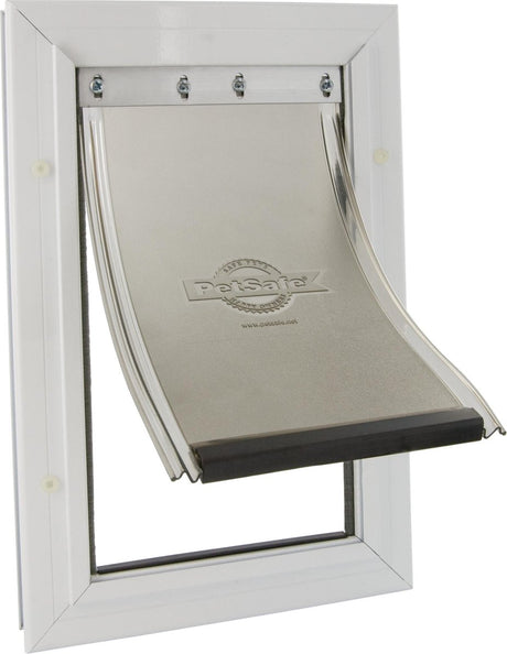 Porte pour chien Petsafe jusqu'à 18 kg aluminium blanc