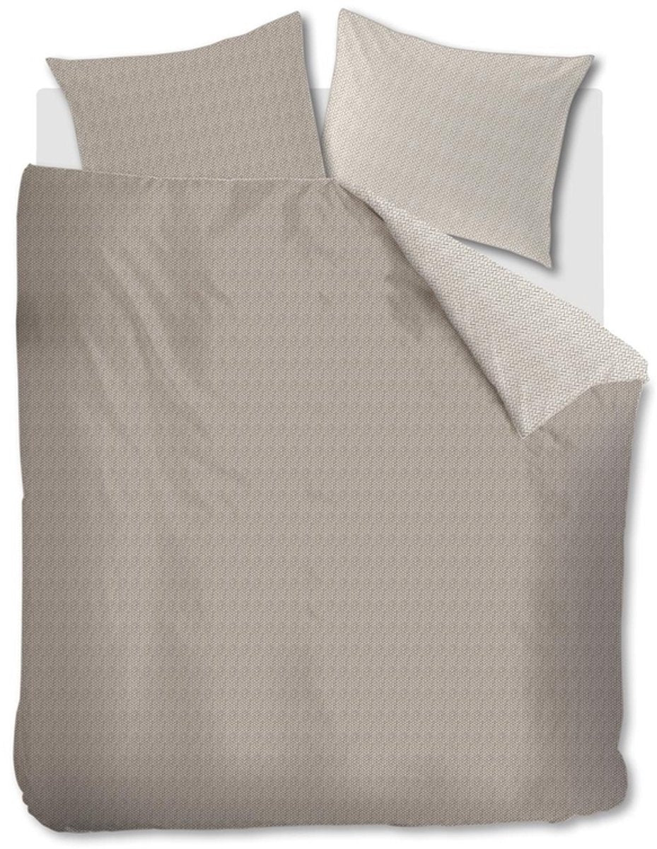Riviera maison twisted dekbedovertrek - lits-jumeaux xl - 260x200 220 - zand