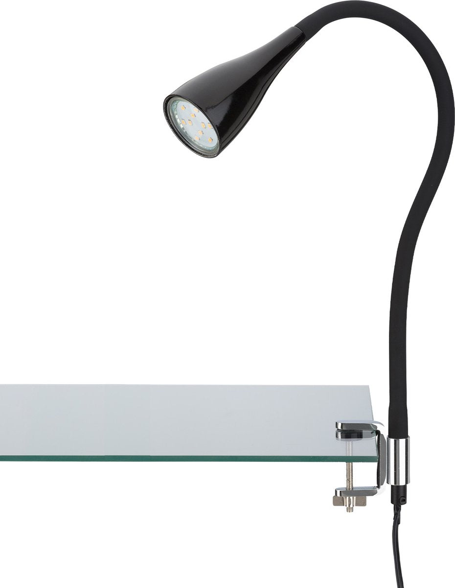 Briloner elasti - lampe à pince - lampe de chevet - avec cordon - avec interrupteur marche/arrêt - spot à pince flexible - blanc chaud 3000k - 3w - 250 lm - ip20