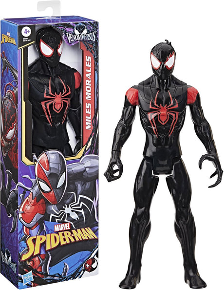 Marvel Spider-Man Venom Versus Titan Hero Series Miles Morales, figurine articulée de 12 pouces, 4+