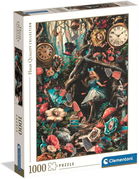 Clementoni - puzzle - 1000 pièces - une journée au pays des merveilles - collection de haute qualité