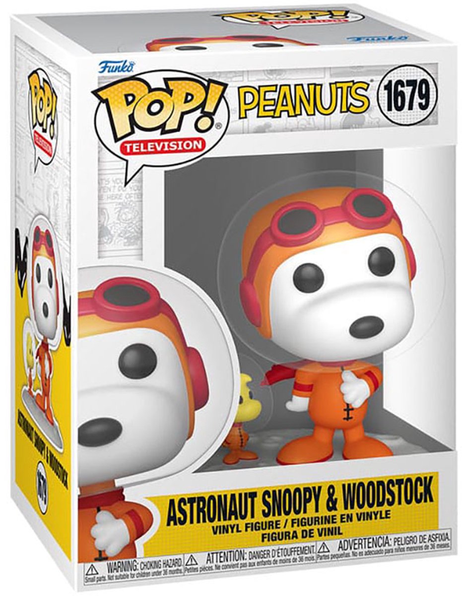 Funko cacahuète pop ! figurine d'animation espace snoopy 9 cm pop! chiffre