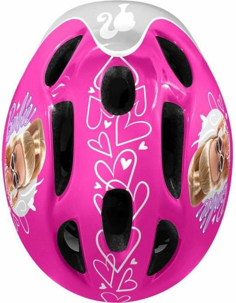 Mattel barbie skate protection 5 pièces 50-56 cm rose blanc taille s