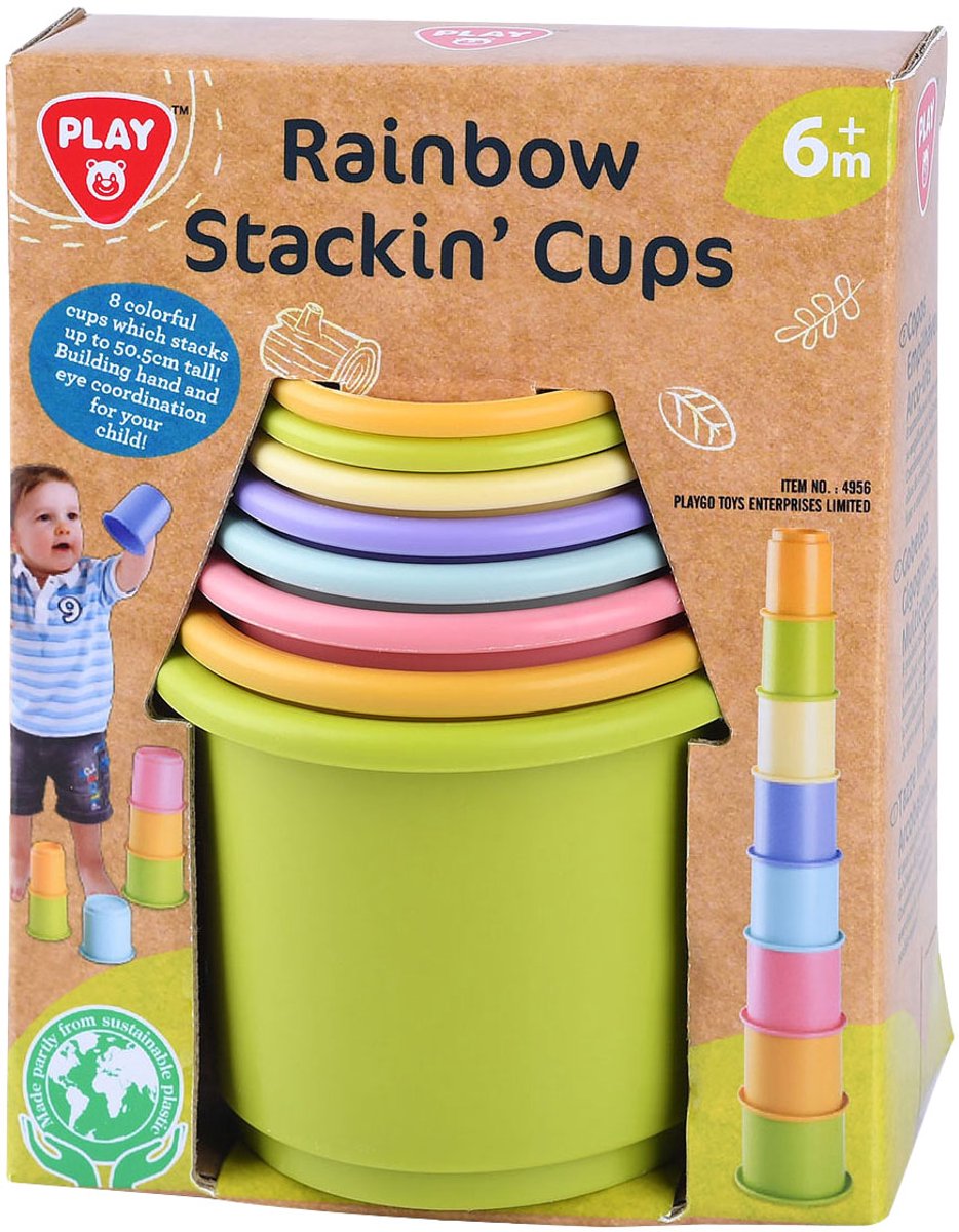 Jouez aux blocs à empiler couleur, 8 pcs.
