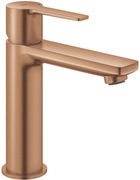 Grohe Lineare nouveau mitigeur de lavabo taille S – push-open – ecojoy – fastfixation plus – brossé chaud coucher de soleil