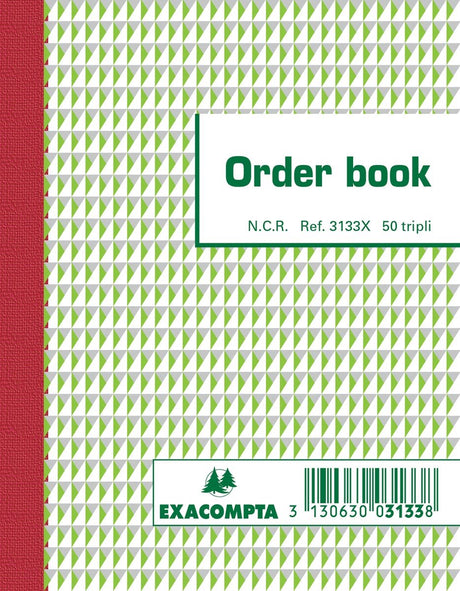 Carnet de commandes Exacompta, pi 13,5 x 10,5 cm, tripli (50 x 3 feuilles)