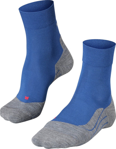 Falke ru4 chaussettes de course en coton anti-ampoules en matériau fonctionnel hommes bleu - taille 42-43