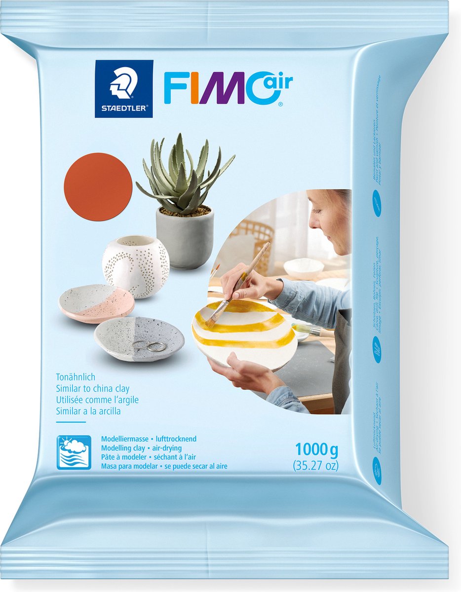 Pâte à modeler Fimo séchant à l'air libre - 1 kg - terre cuite