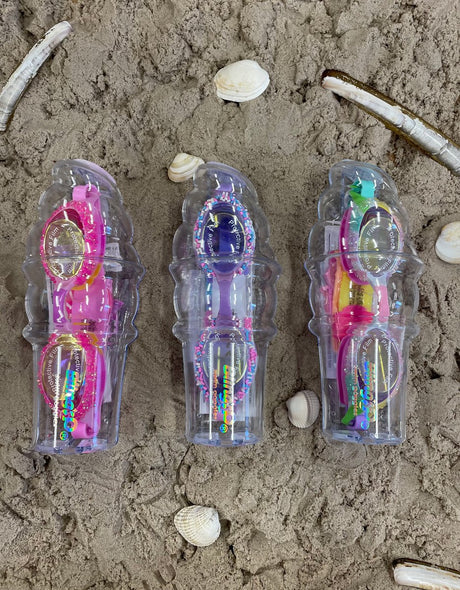 Bling2o lunettes de natation enfants - bâtons de lutin - lunettes de plongée - anti-buée - protection UV - rose