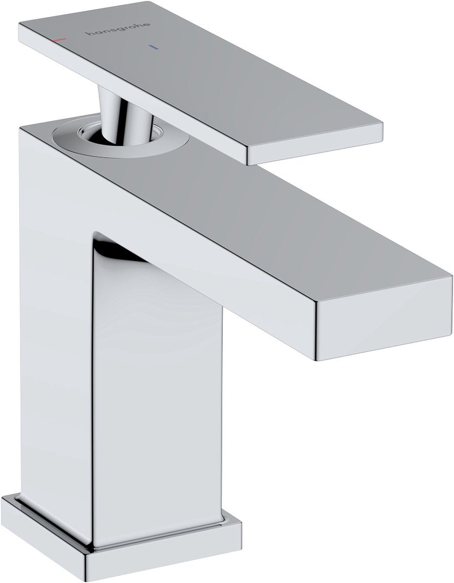Hansgrohe tecturis e - robinet de lavabo - commande à levier unique - démarrage à froid, économie d'énergie - sans vidage - taille 80 mm - chrome