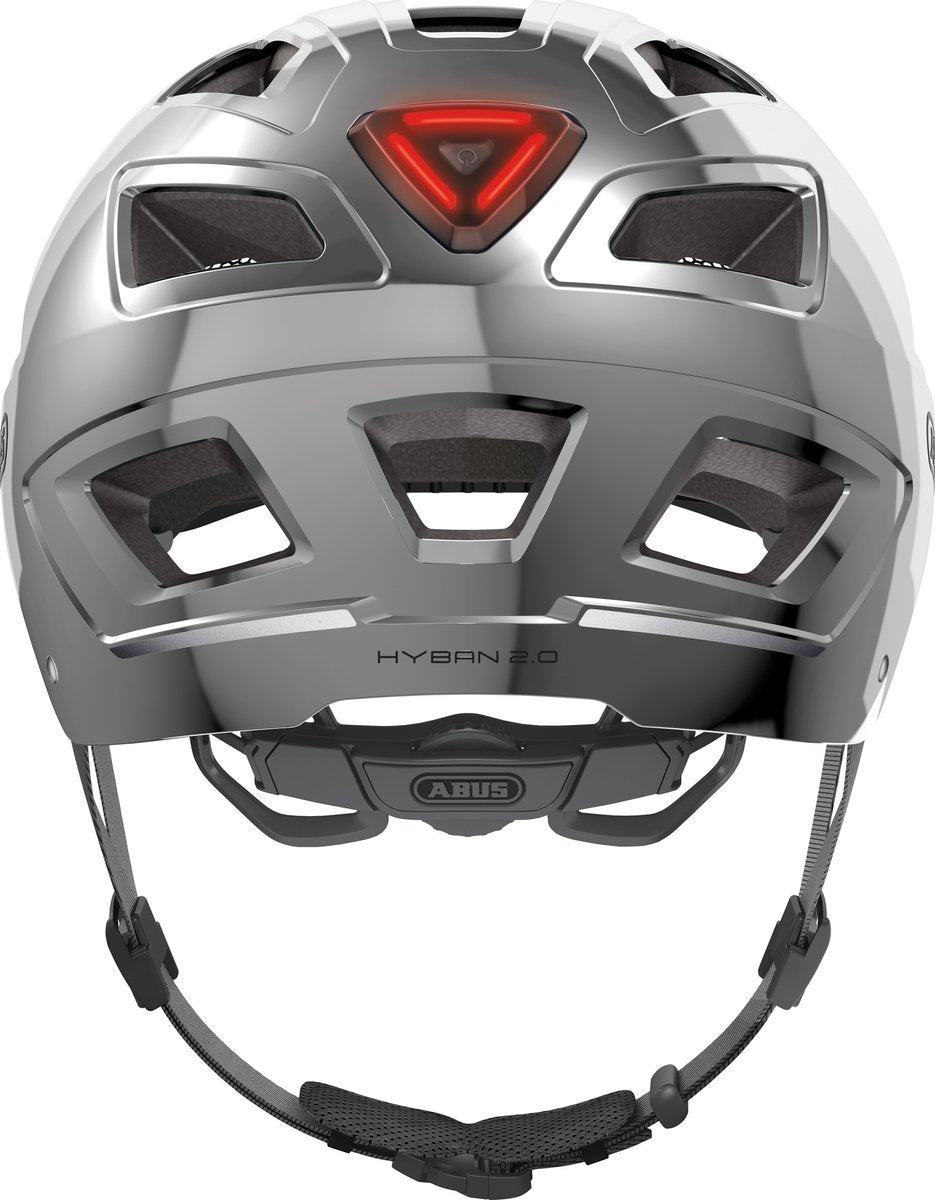 Casque de vélo Abus hyban 2.0 chrome silver l (56 à 61 cm)