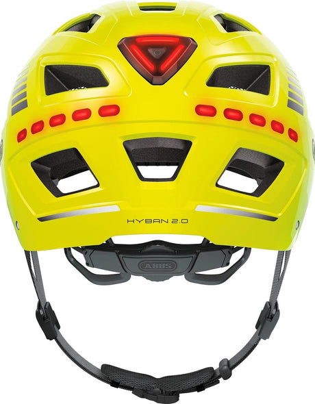 Abus Casque Hyban 2.0 Signal LED jaune M 52-58CM