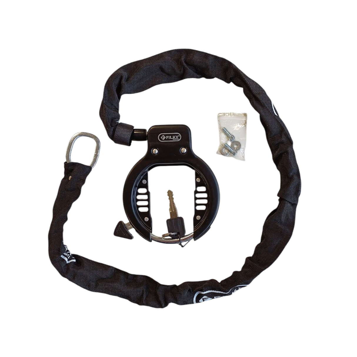 Cadenas à cadre Falkx Strong Bastard avec chaîne enfichable (emballage d'atelier)