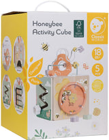 Cube d'activités en bois Classic World Abeille, 5 pièces.