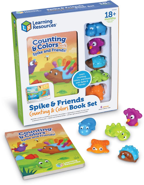 Ressources d'apprentissage livre éducatif Spike et amis coloriage et comptage carton. - 3+