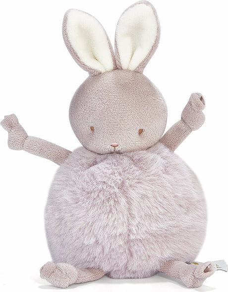 Bunnies by the bay roly-poly lapin - peluche - peluche pour enfants - détails brodés - 13 cm - lilas