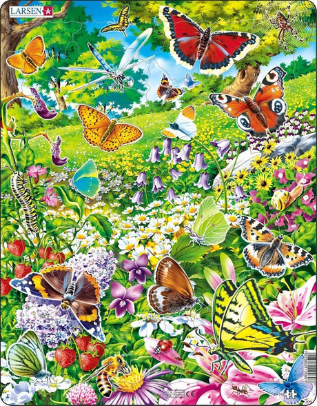 Selecta Larsen puzzle animaux - papillons, 42 pcs.