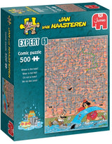 Jan van Haasteren, expert en puzzles 05, où est la fuite ? 500 pièces.