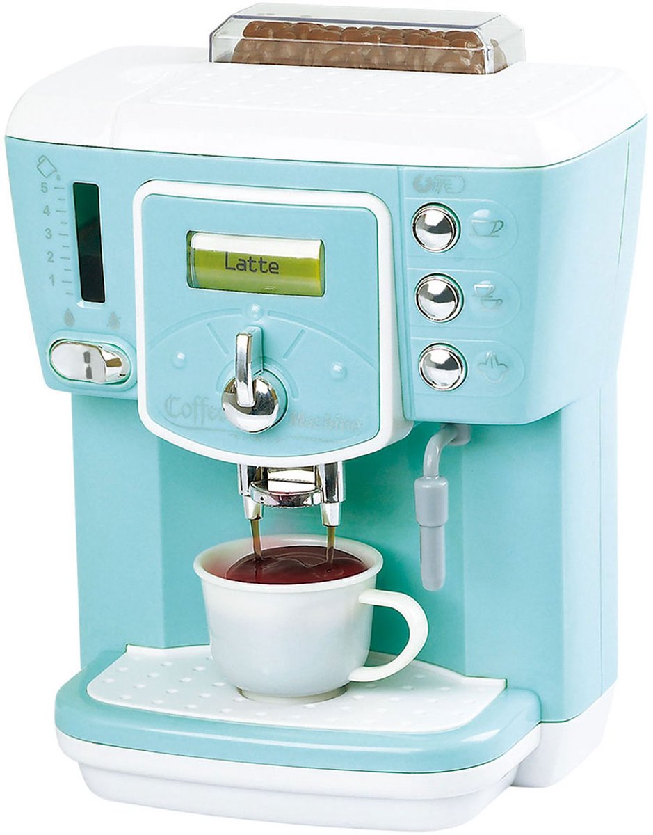Playgo Play Toy Coffee Machine Blue Deluxe - Cafetière pour enfants.