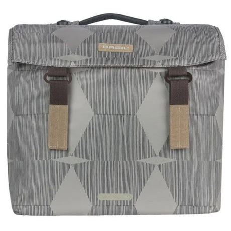 Sacoche de vélo double Basil élégance mik 40 - 49 litres - chateau taupe