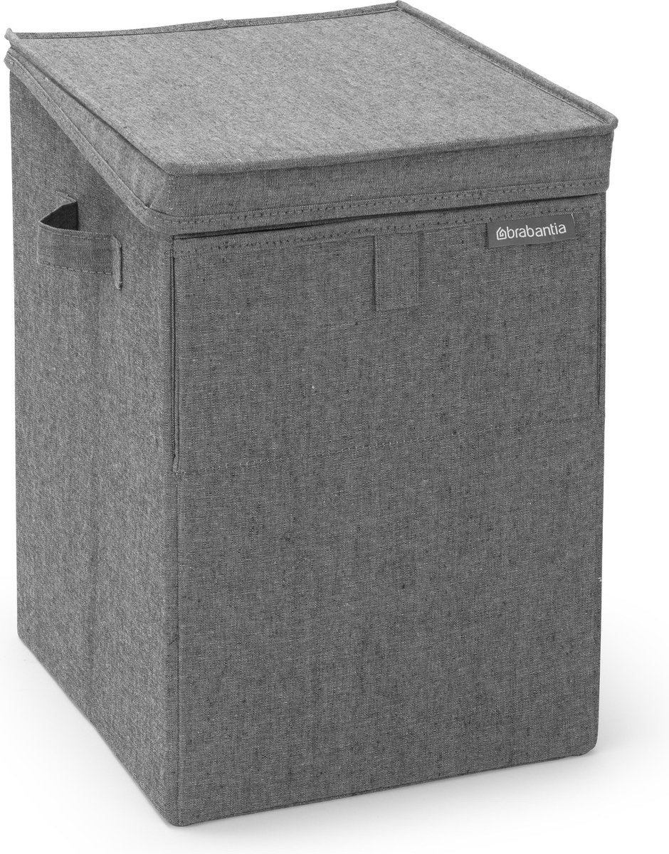 Panier à linge Brabantia - avec couvercle - empilable - 35 l - poivre noir