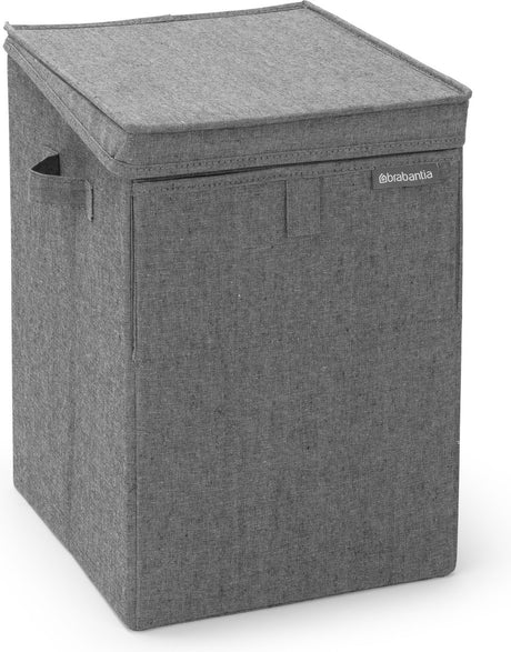 Panier à linge Brabantia - avec couvercle - empilable - 35 l - poivre noir