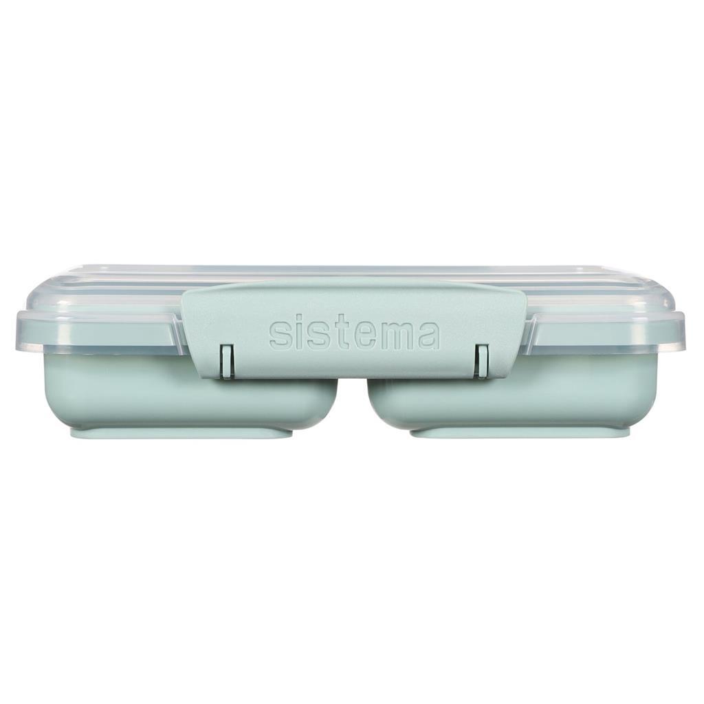 Sistema boîte snack à emporter 2 compartiments 350 ml bleu clair bleu assorti