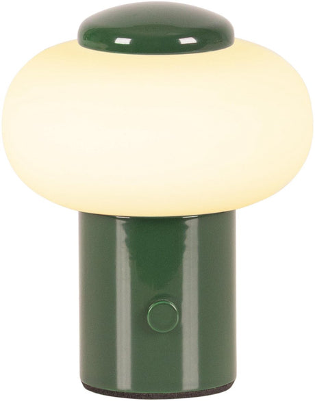 Lucide gustav - lampe de table rechargeable - batterie rechargeable - ø 8 cm - LED dimmable - 1x0,8w 2700k - vert | essentiel