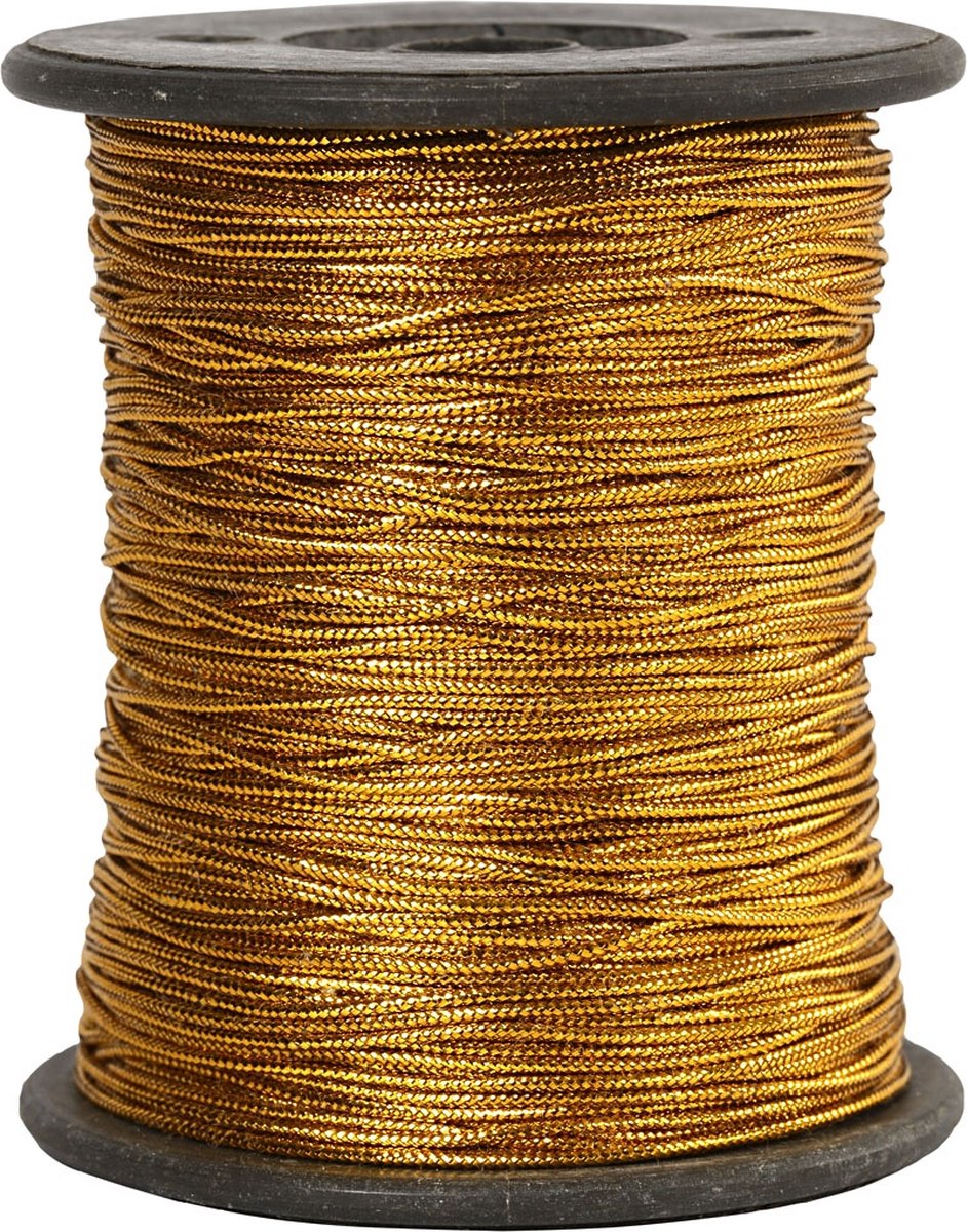 Cordon Creotime, épaisseur 0,5 mm, doré, 100 m