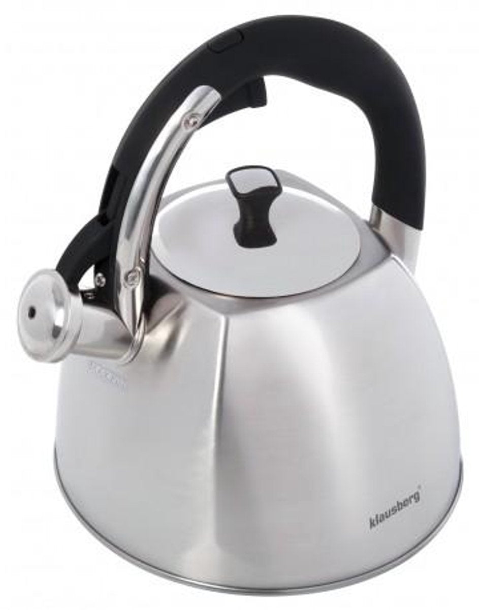 Bouilloire sifflante Klausberg kb-7409 - 2,2 l - inox - toutes sources de chaleur
