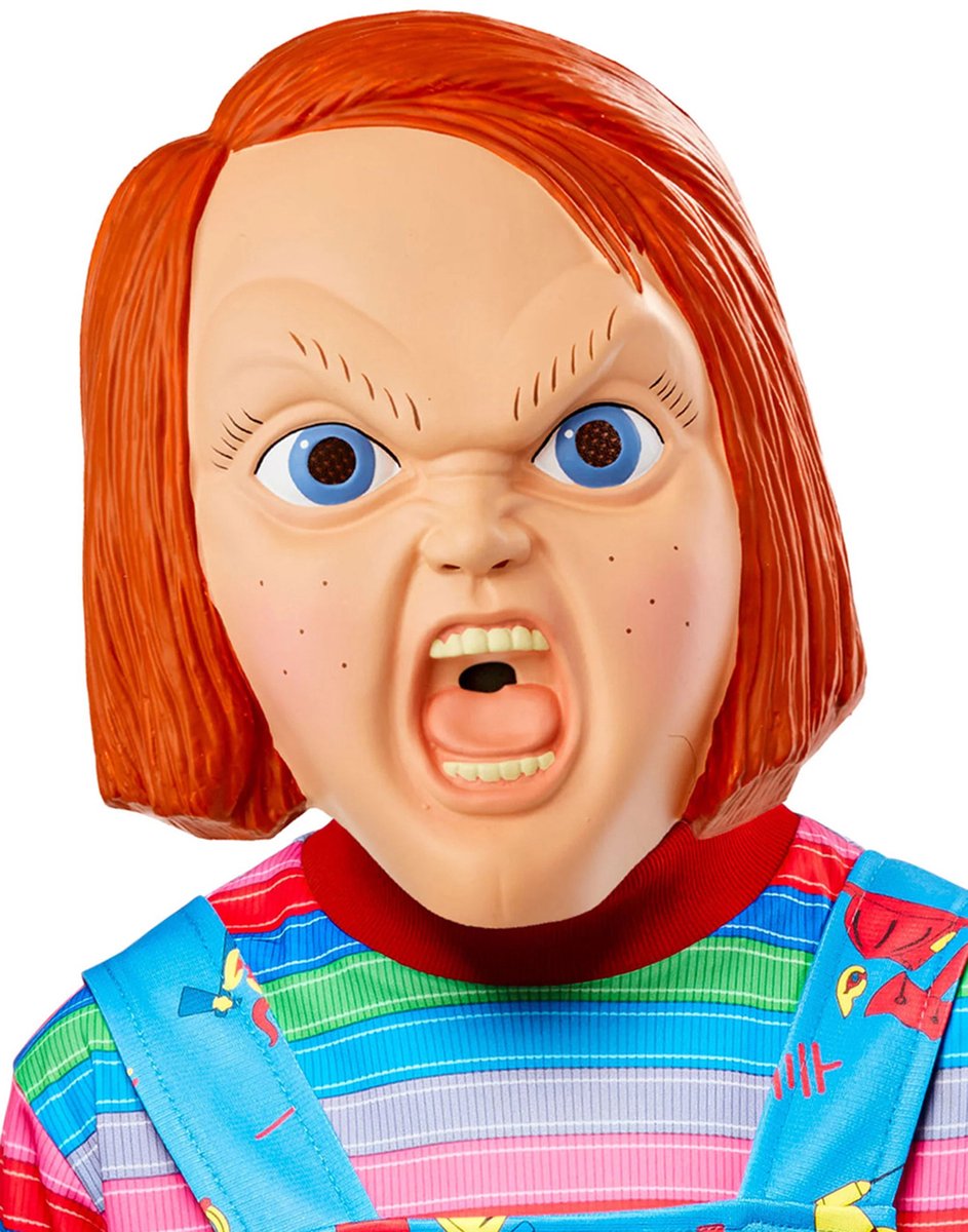 Demi-masque Rubis Chucky pour adultes - - taille unique