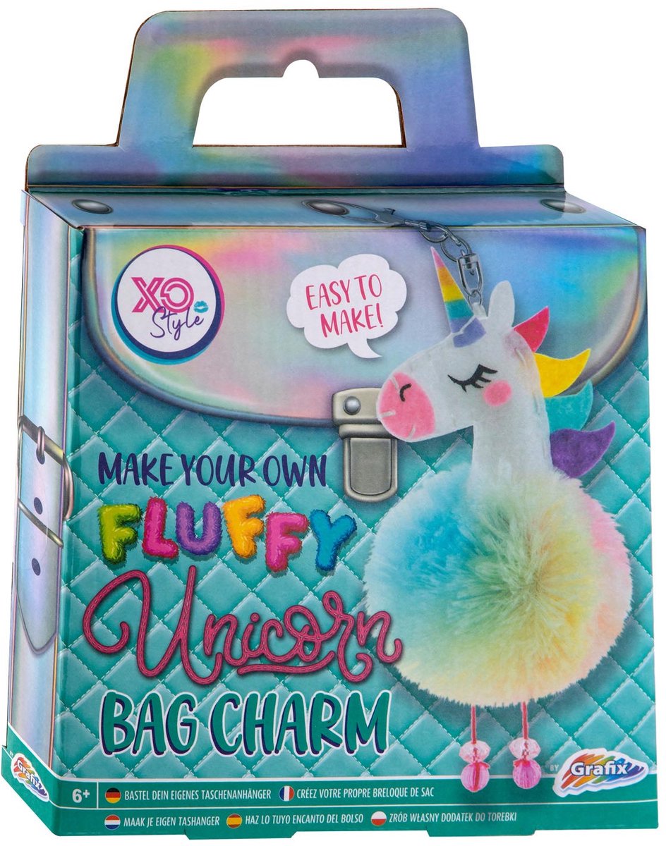 Grafix fabrique ton propre pendentif pelucheux - licorne