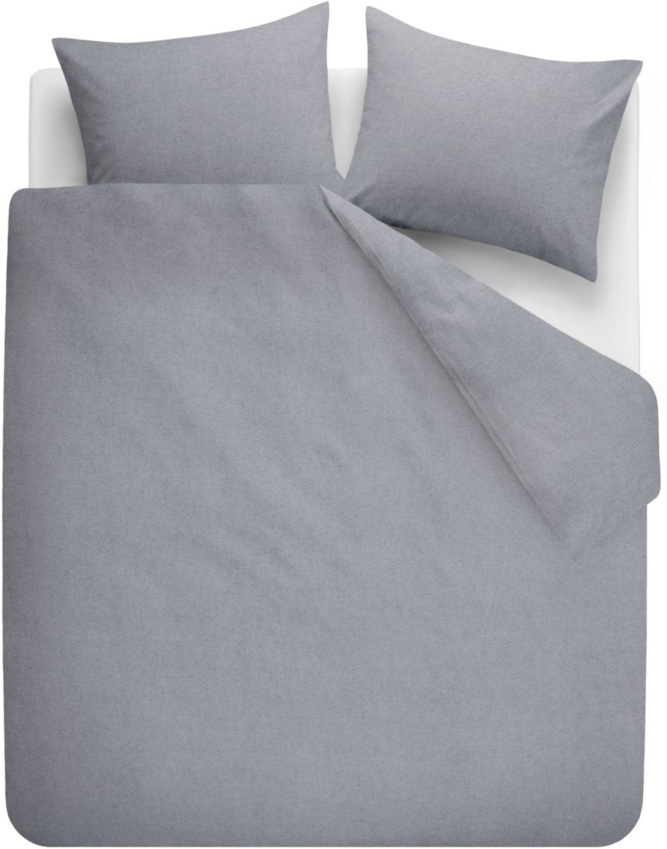 Beddinghouse frost dekbedovertrek - lits-jumeaux xl - 260 x 200 220 cm - blauwgrijs