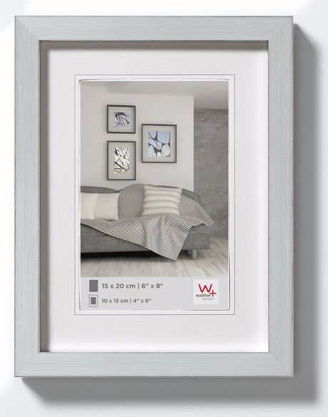 Construction Walther - cadre photo - format photo 18x24 cm - argent
