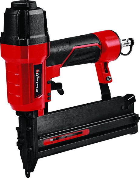 Cloueur pneumatique Einhell tc-pn 50 - pour agrafes et clous - réglage de la profondeur - incl. 1500 agrafes et 2000 clous - y compris. mallette de transport et de stockage - excl. compresseur