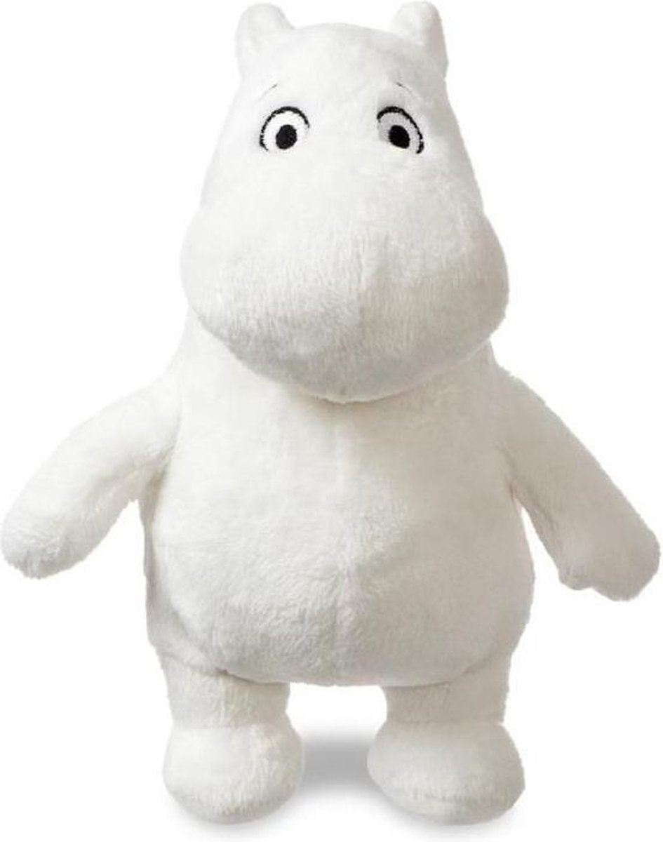 Série Aurora muminki - peluche debout - 17 cm - matière douce - blanc