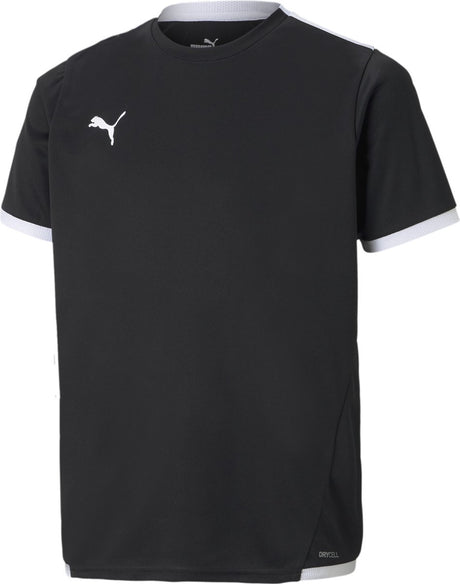 Maillot de sport unisexe Puma teamliga jersey jr - noir-blanc
